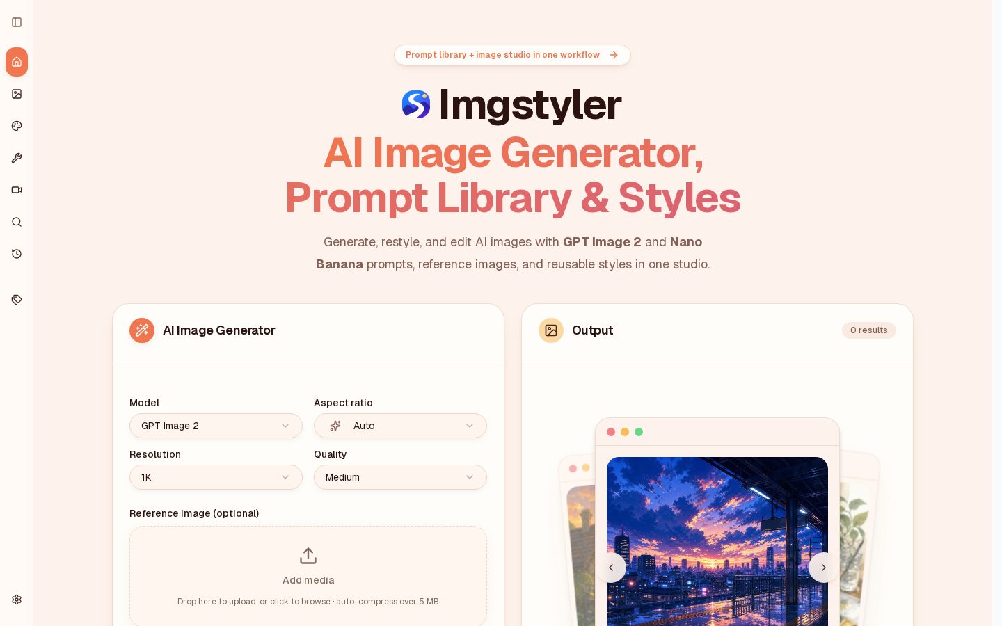 Imgstyler Homepage