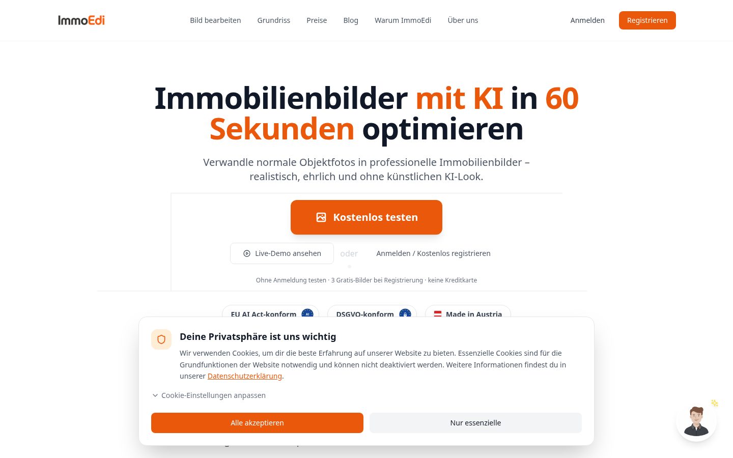 Immoedi Homepage