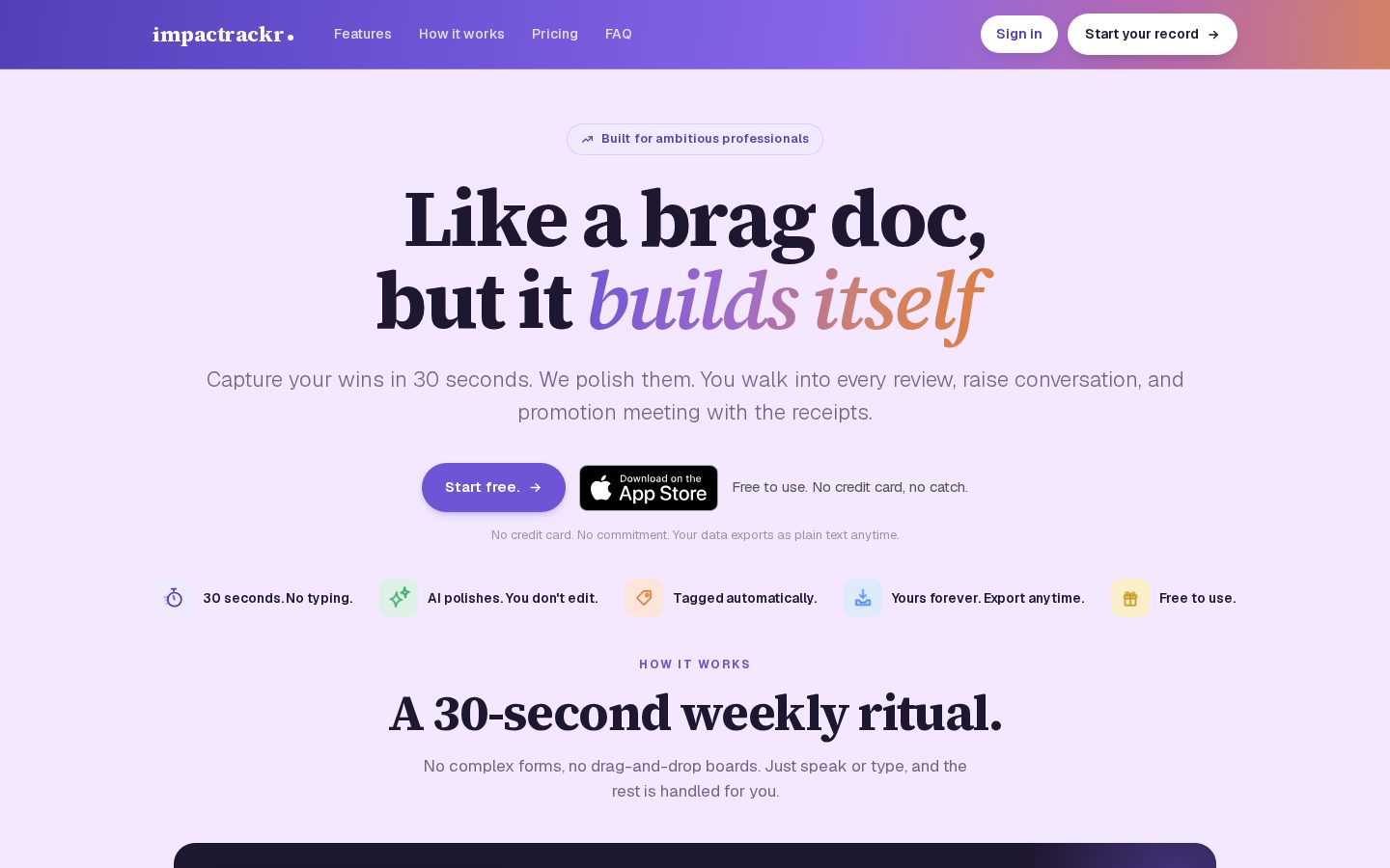 impactrackr Homepage