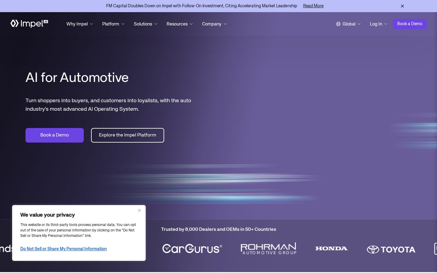 Impel AI Homepage
