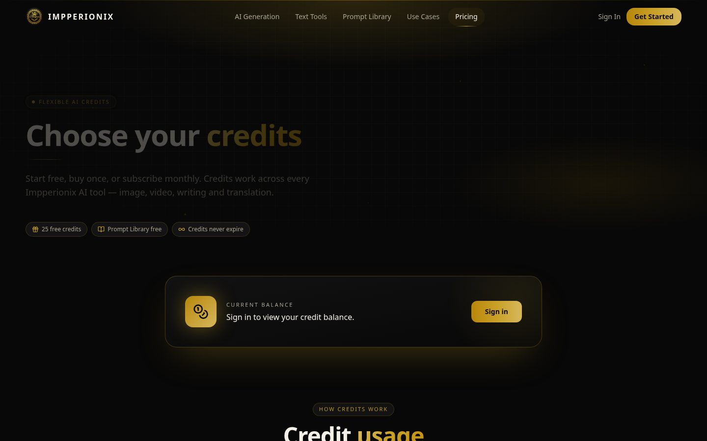 Impperionix Pricing