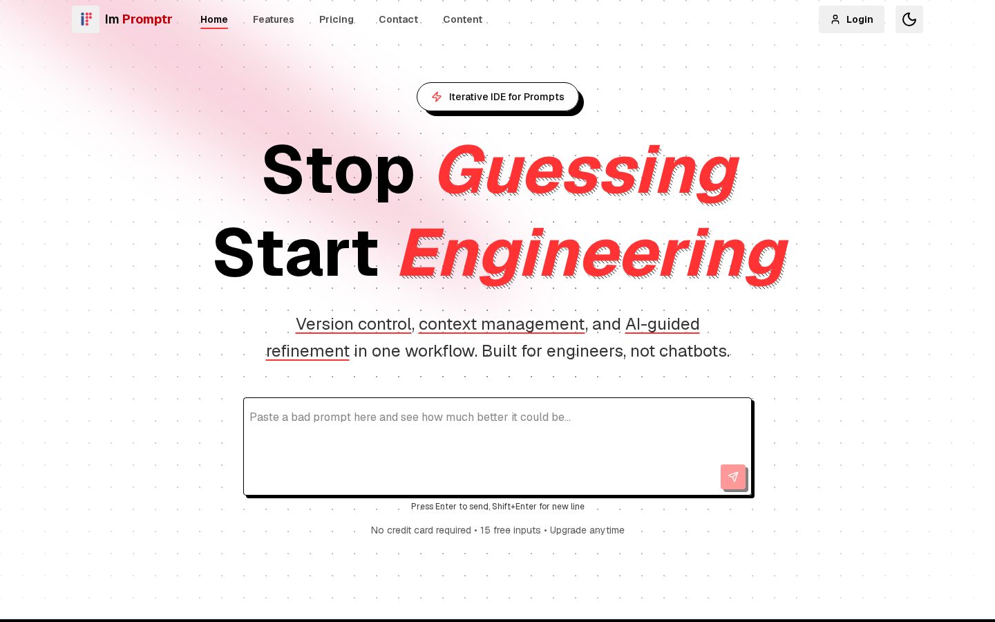 ImPromptr Homepage
