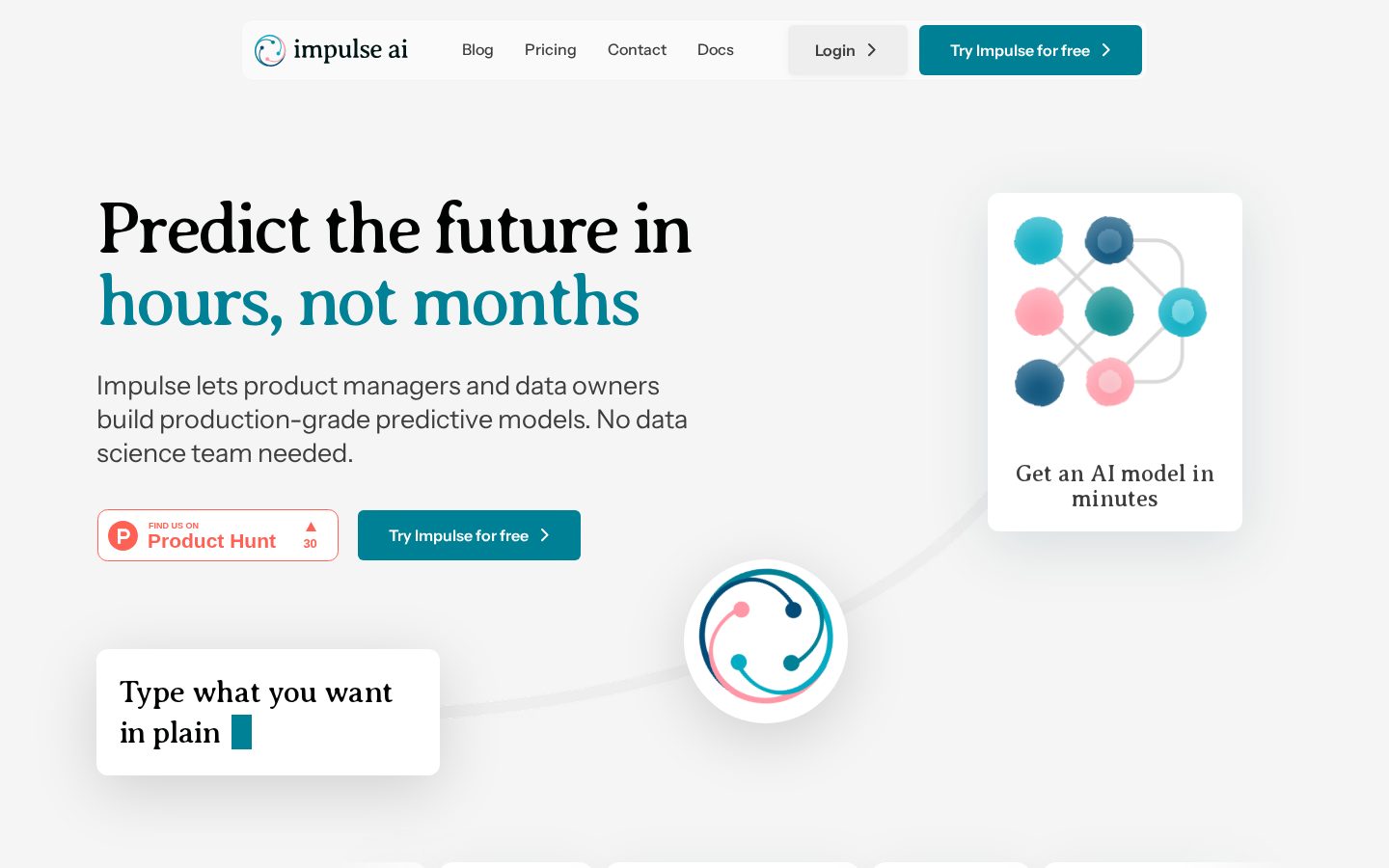 Impulse AI Homepage