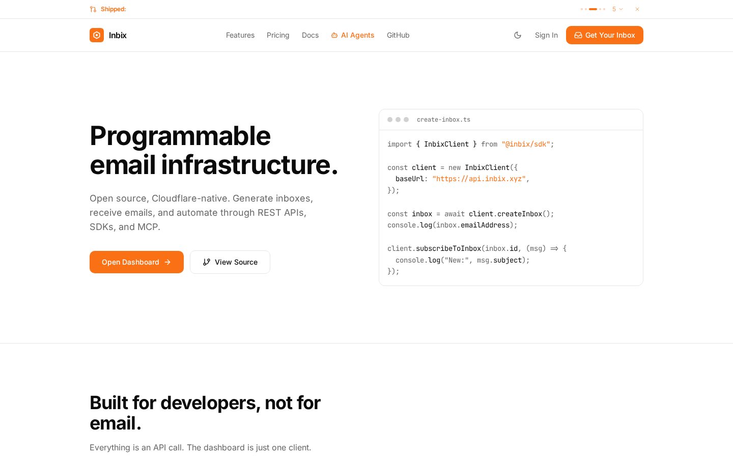 Inbix Homepage