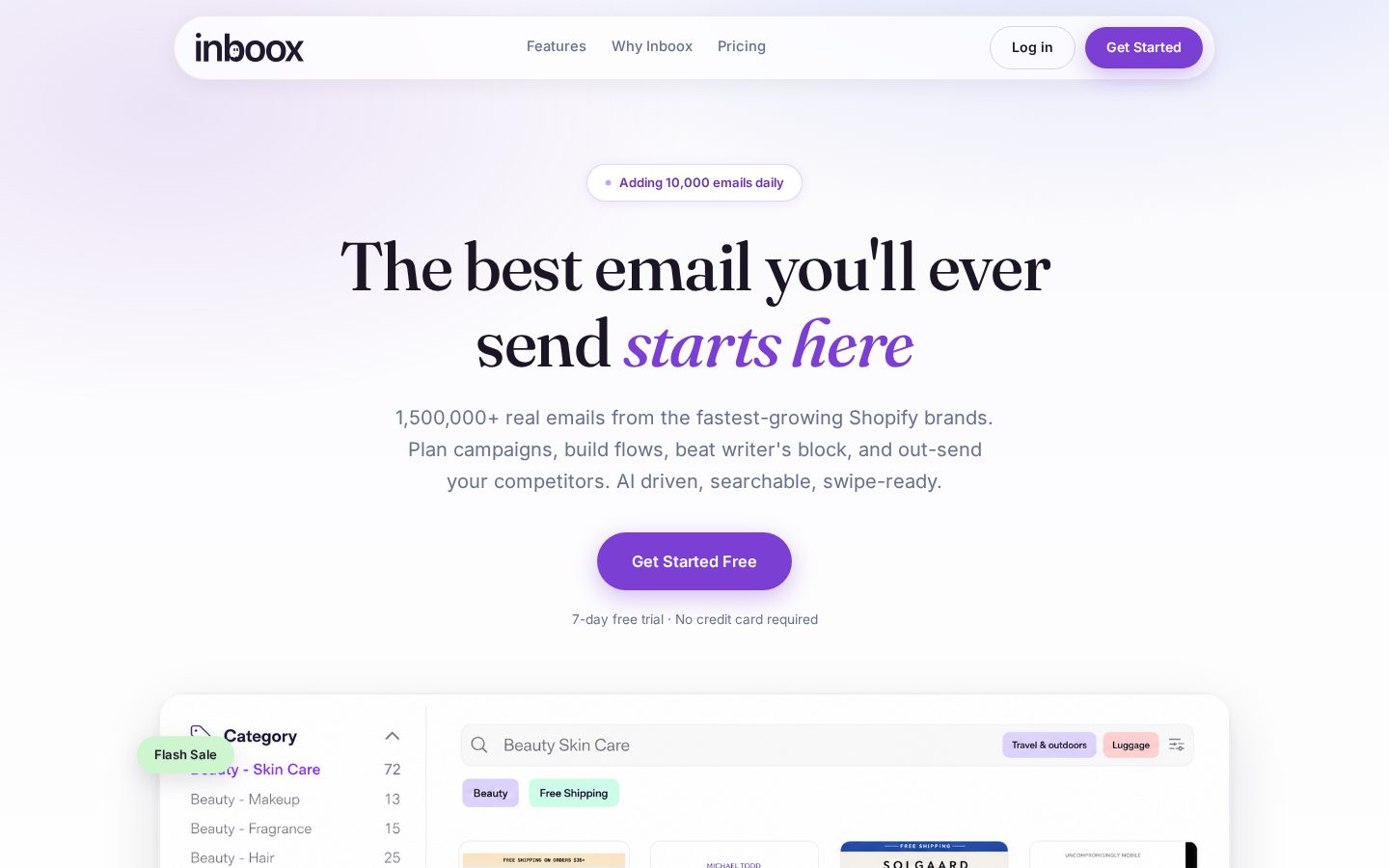 Inboox.ai Homepage