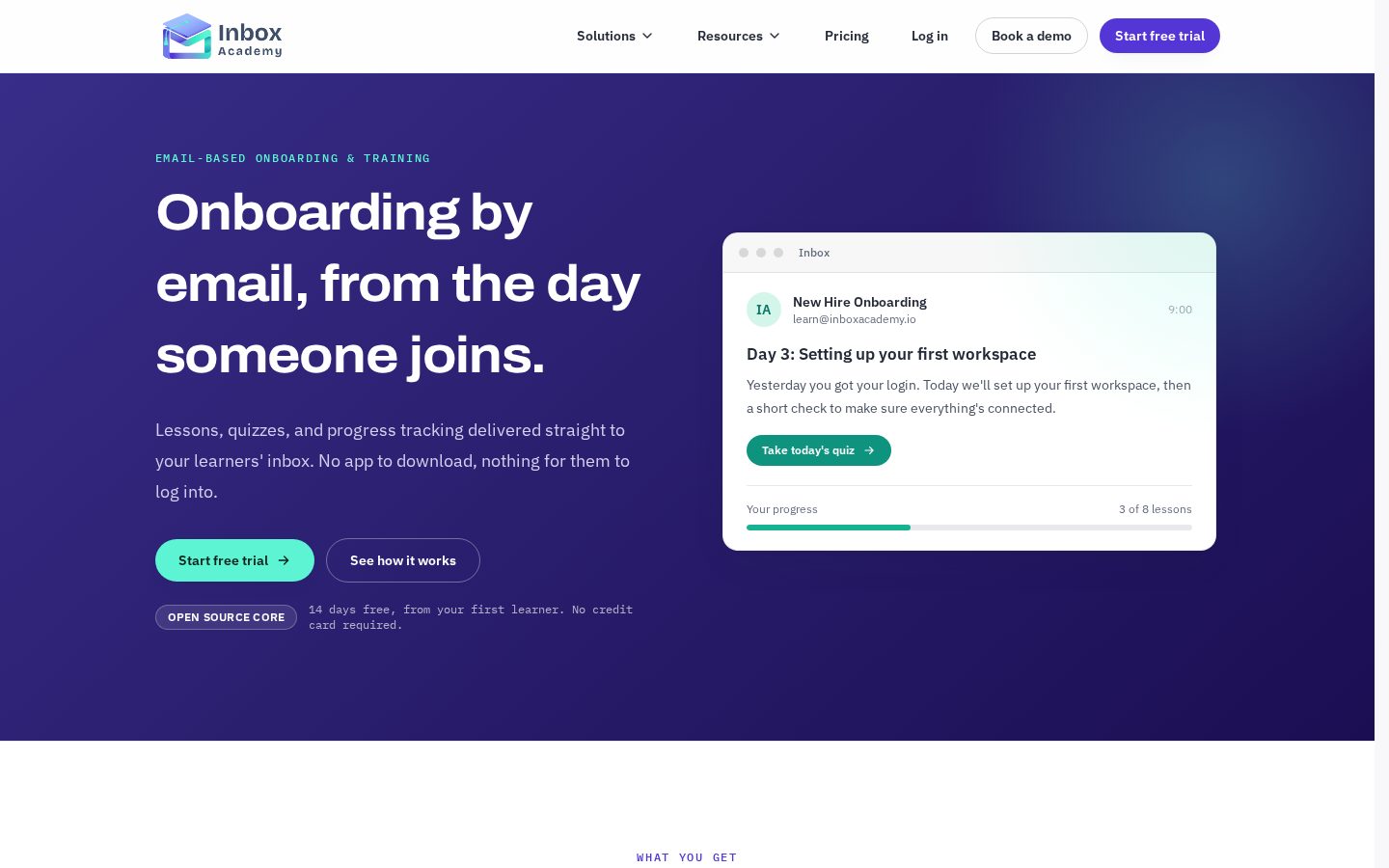 Inbox Academy Homepage
