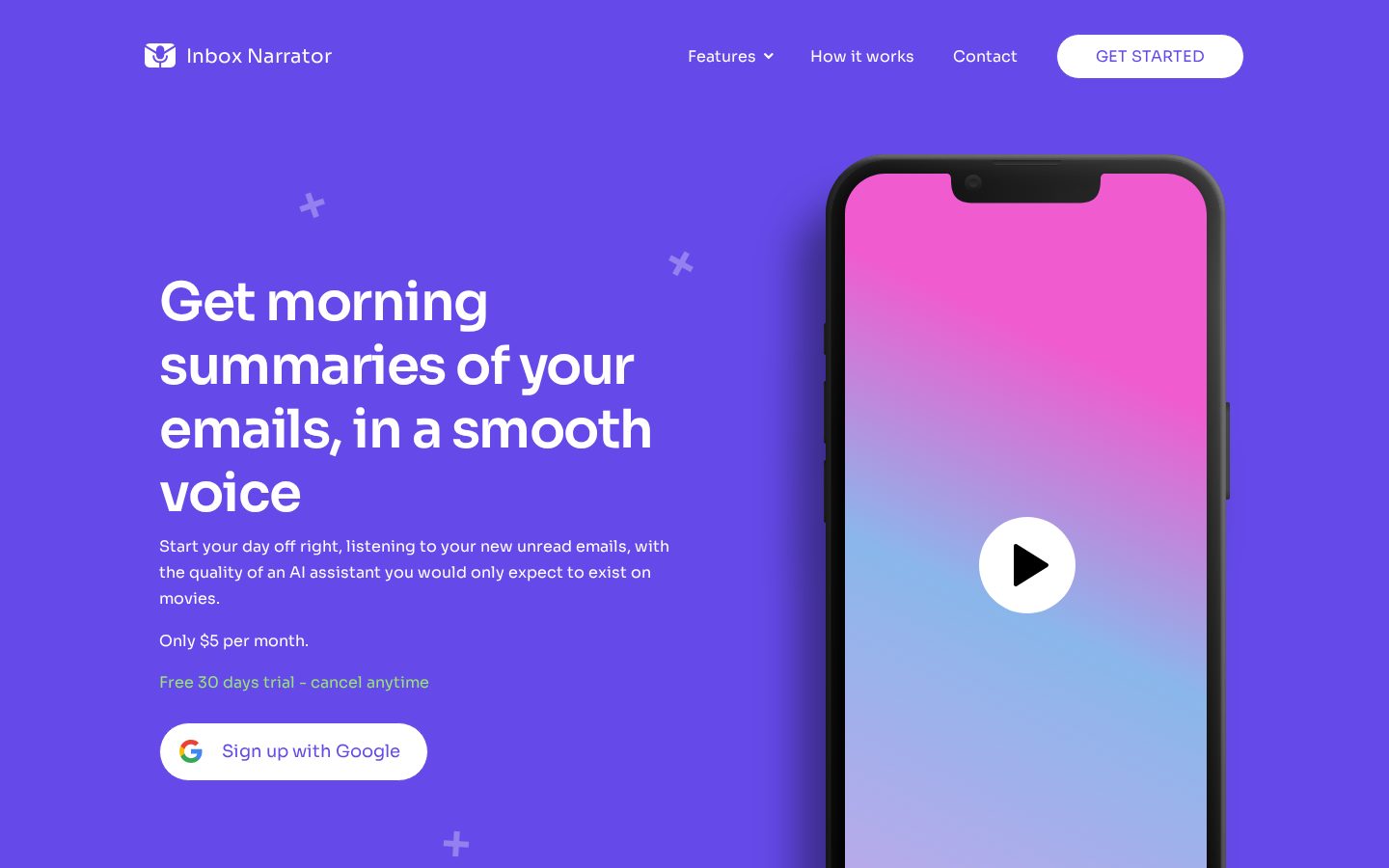 Inbox Narrator Homepage