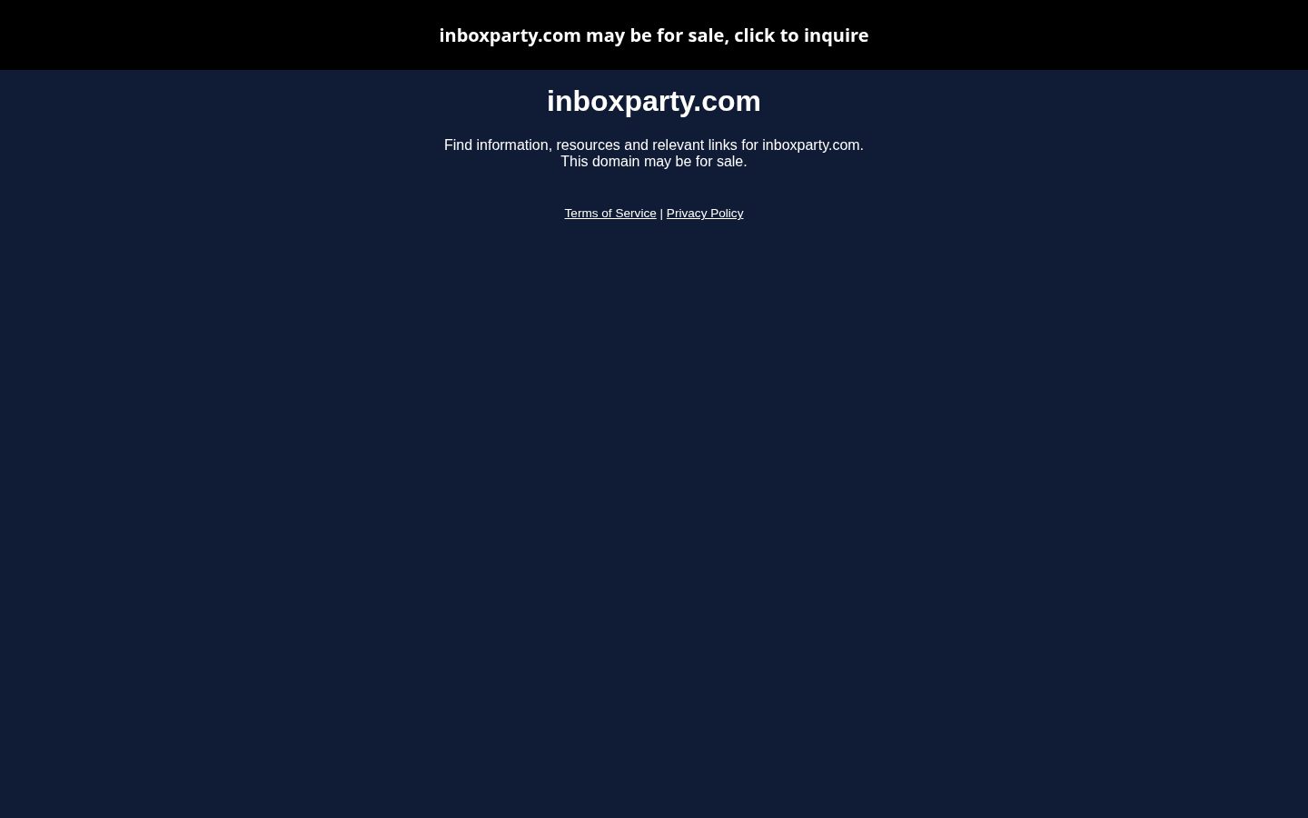 Inbox Party Homepage