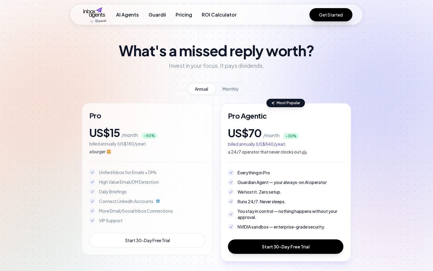 InboxAgents Pricing
