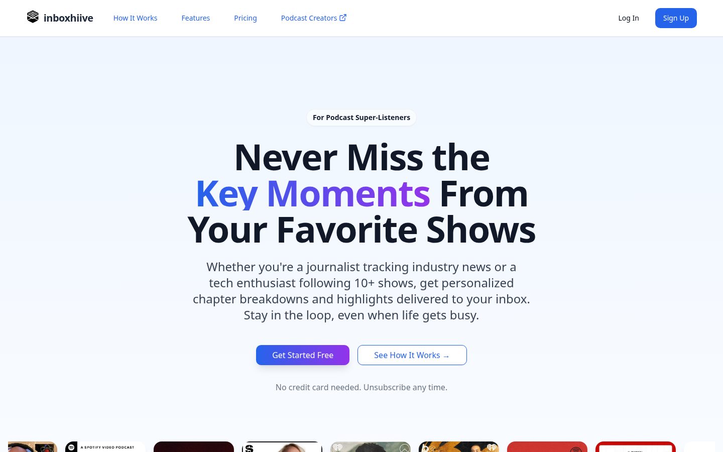 inboxhiiv Homepage