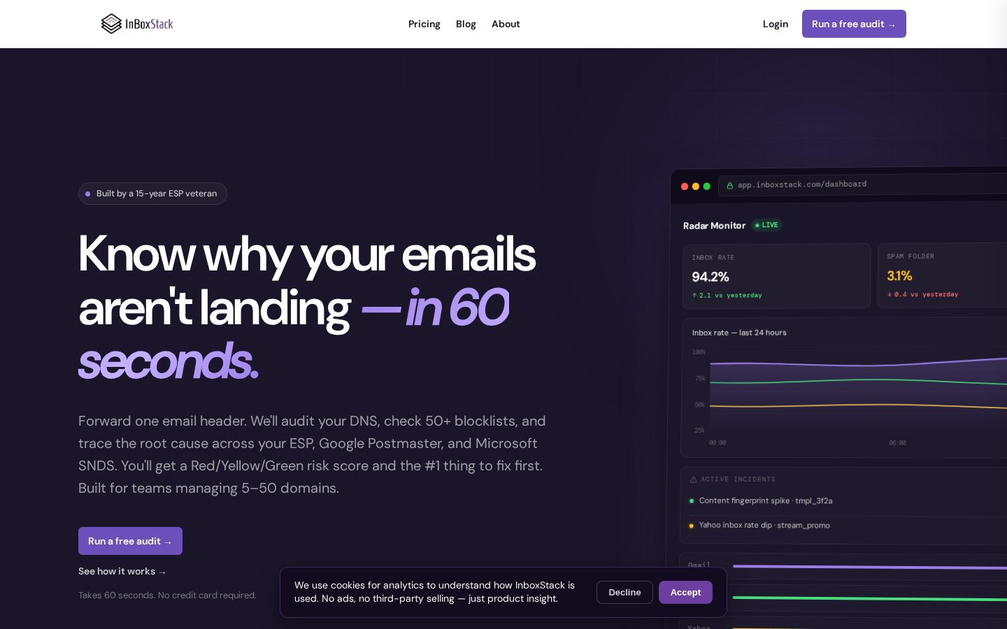 InboxStack Homepage
