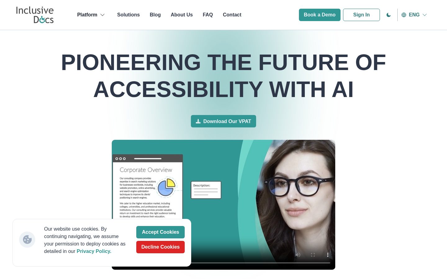 InclusiveDocs Homepage