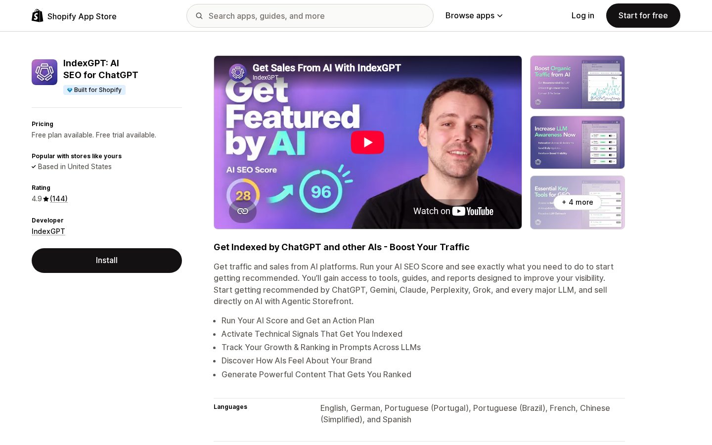 IndexGPT Homepage