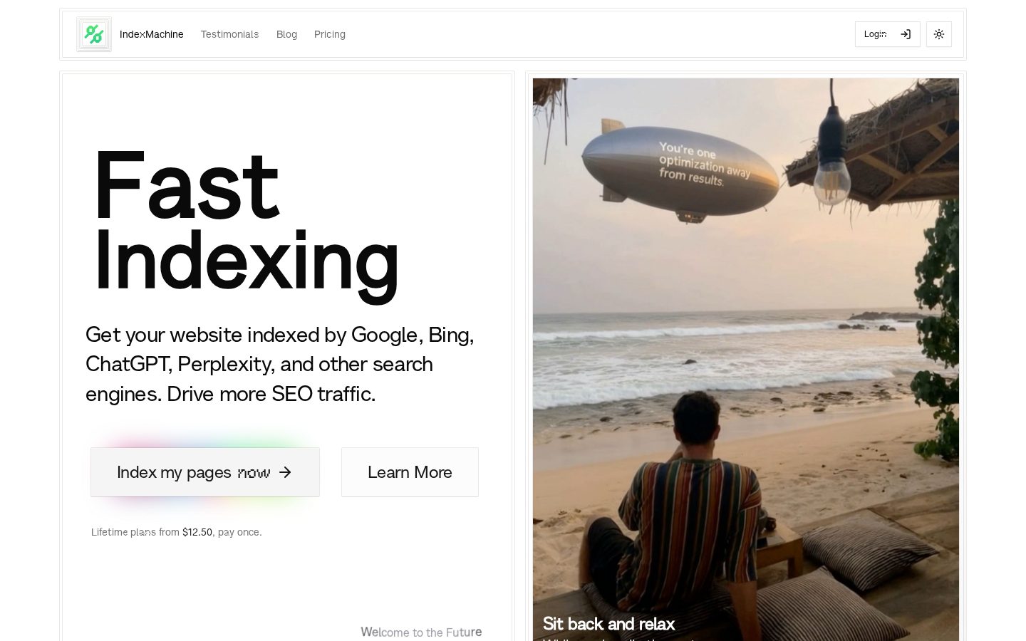 IndexMachine Homepage