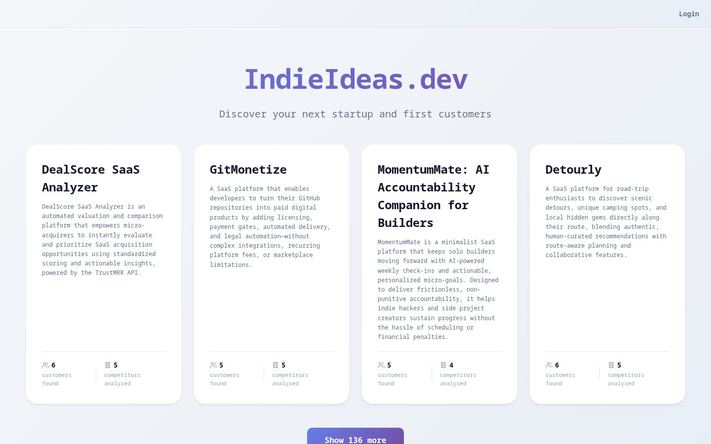 Indie Ideas Homepage