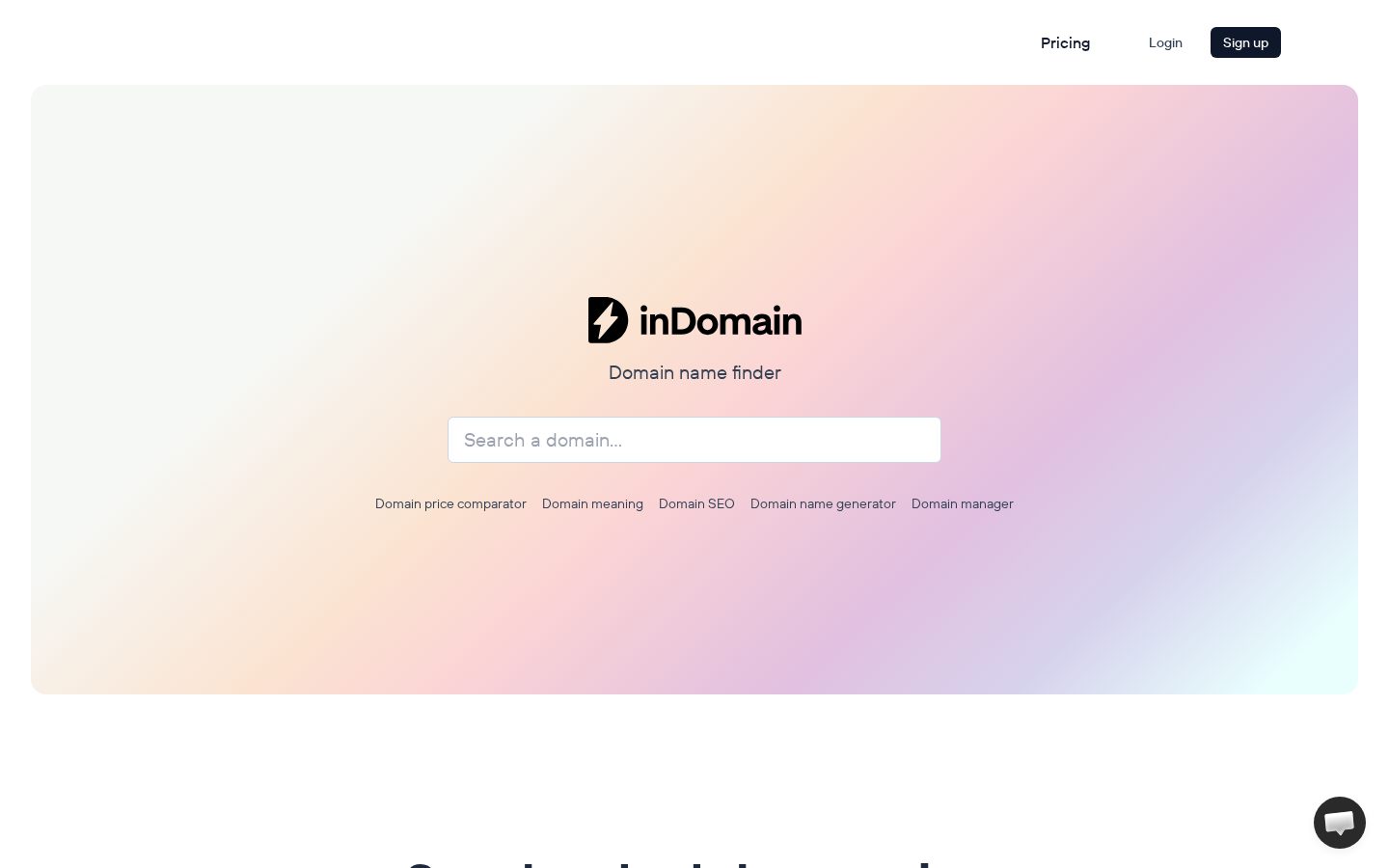 inDomain Homepage