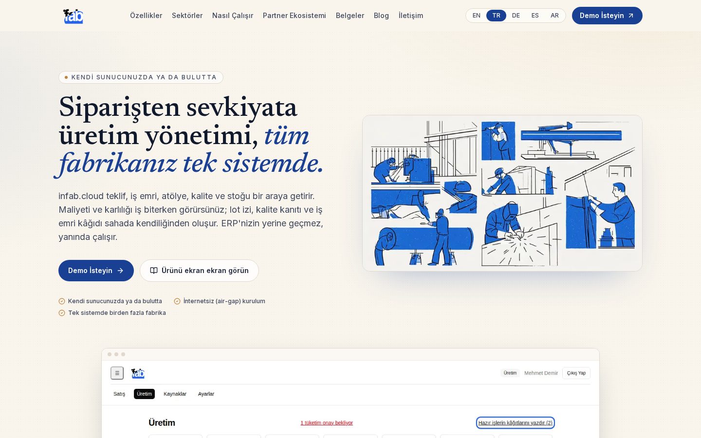 infab.cloud Homepage