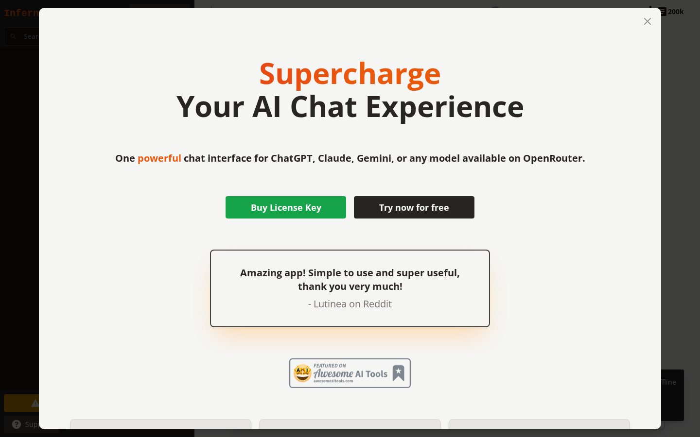 InfernoAI Homepage