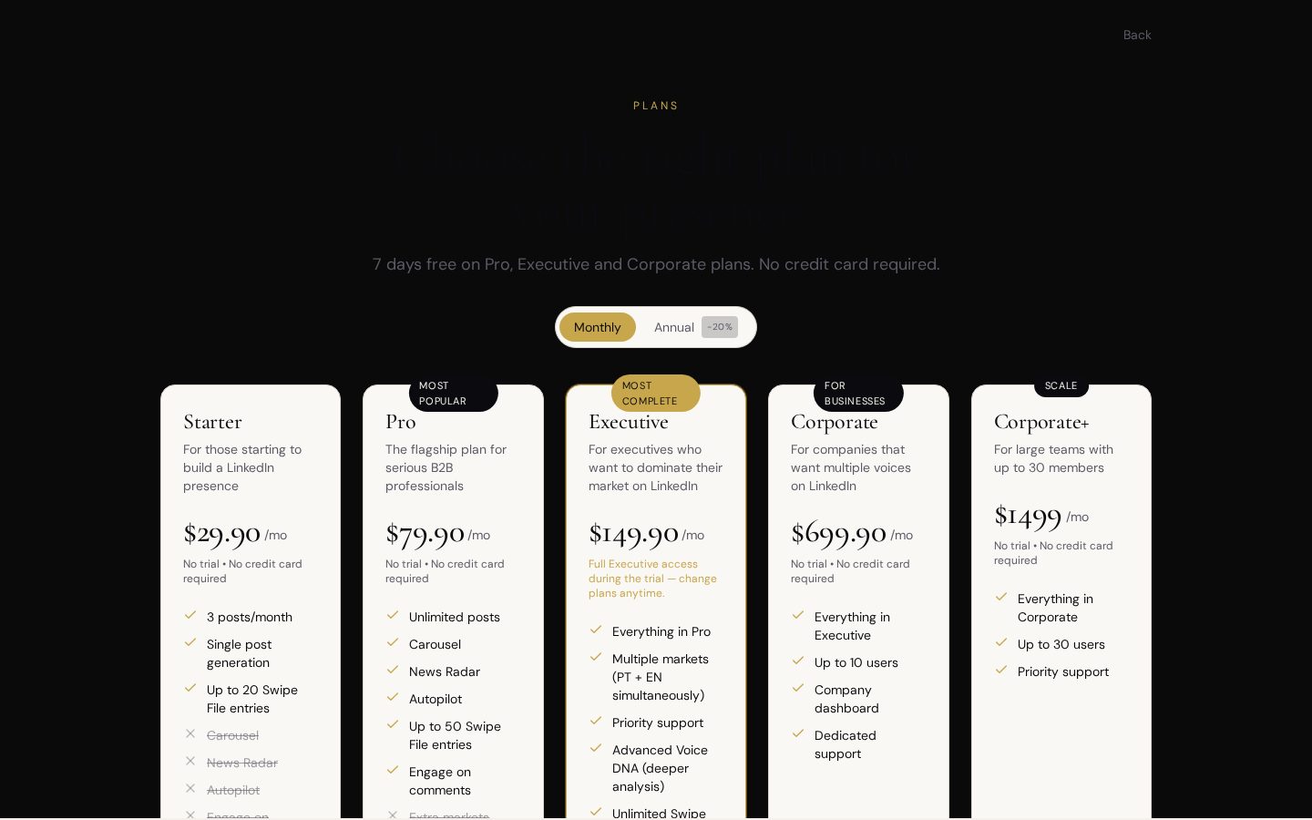 INFLUO Pricing