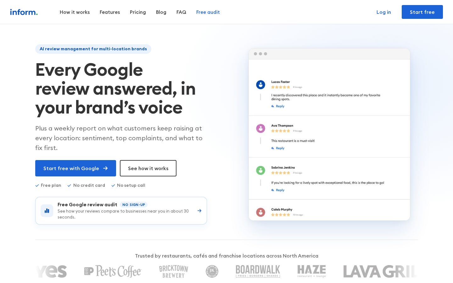 Inform AI Homepage