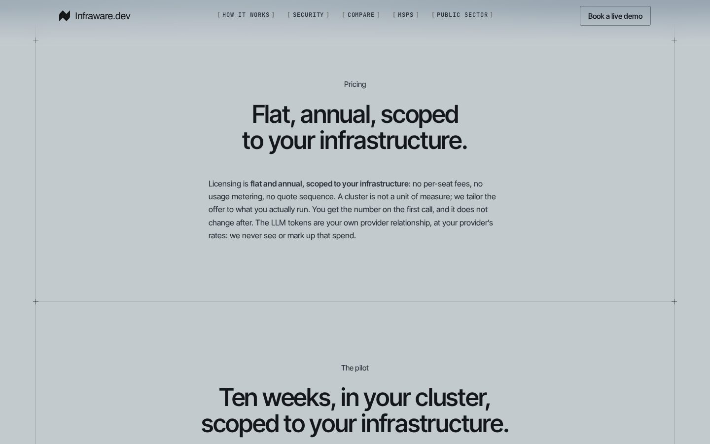 Infraware Pricing