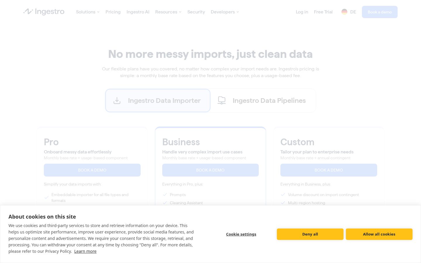Ingestro Pricing