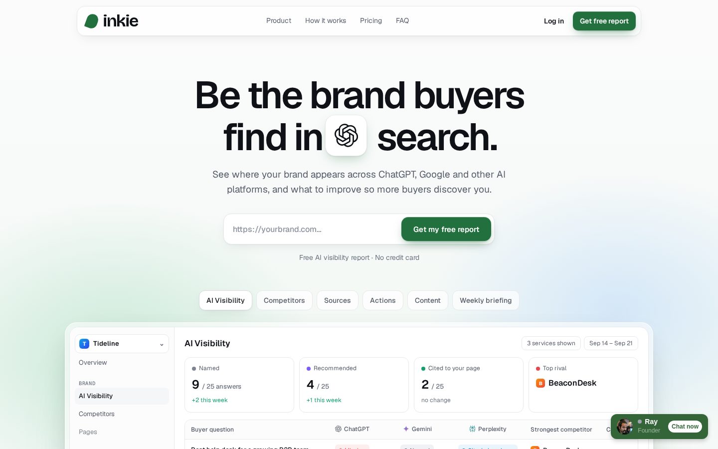 InkieAI Homepage