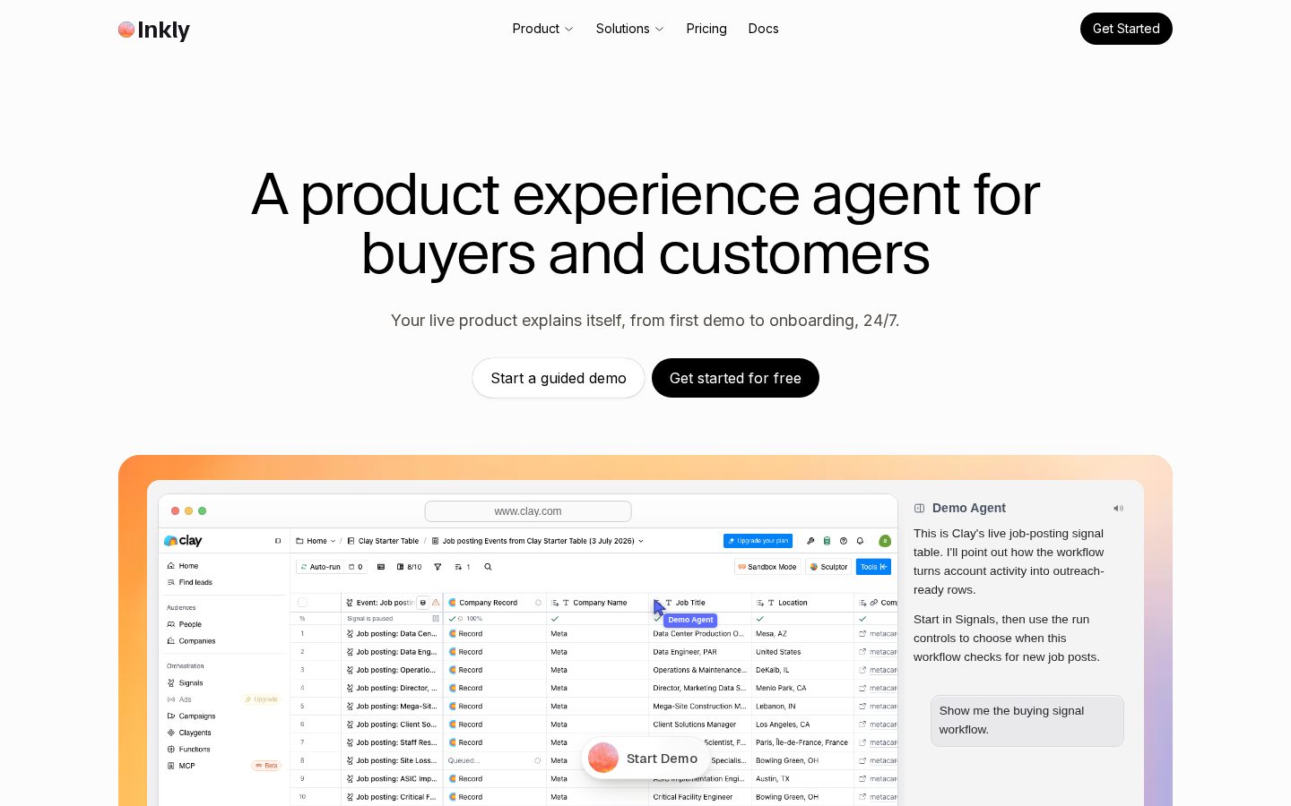 Inkly Homepage