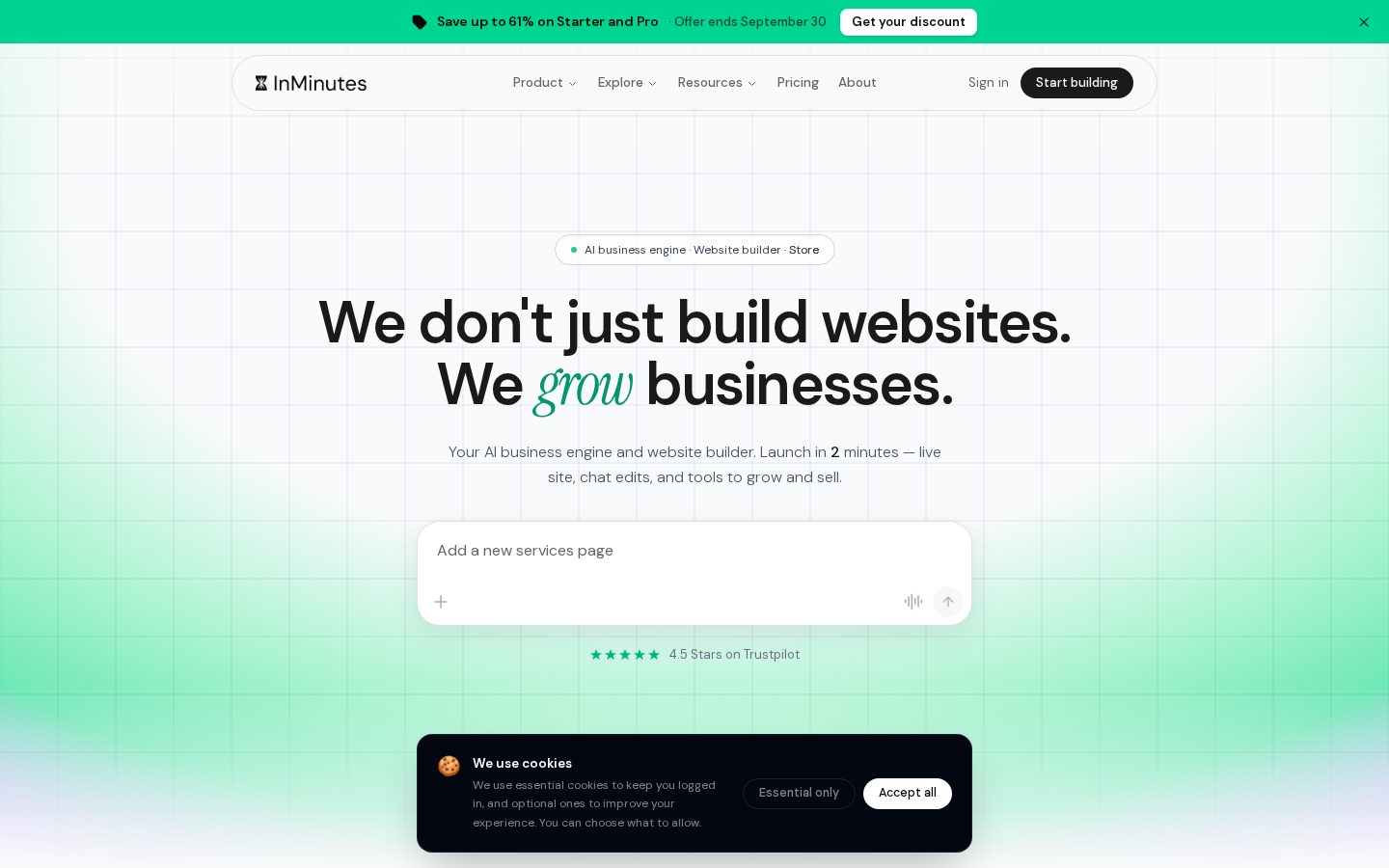 InMinutes Homepage