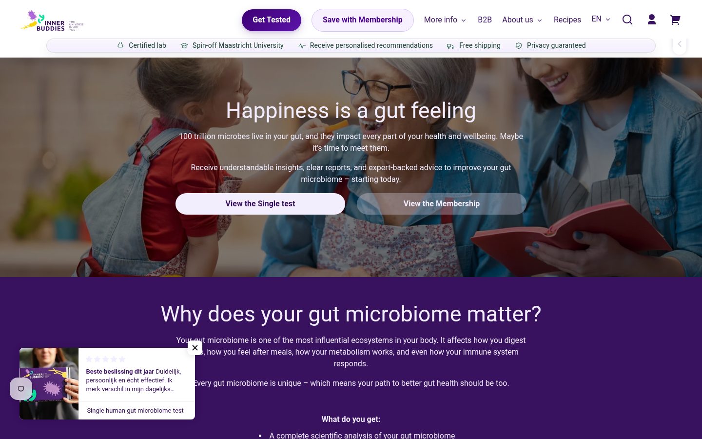 Inner Buddies Homepage