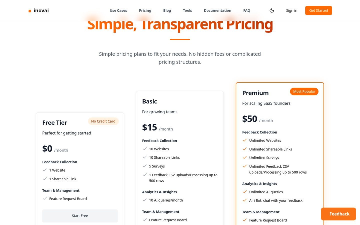 inov-ai Pricing
