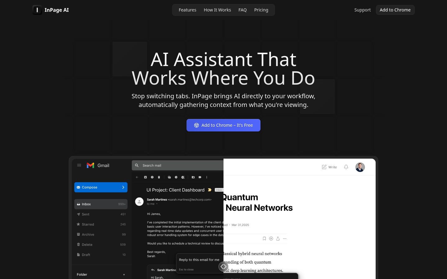 InPage AI Homepage