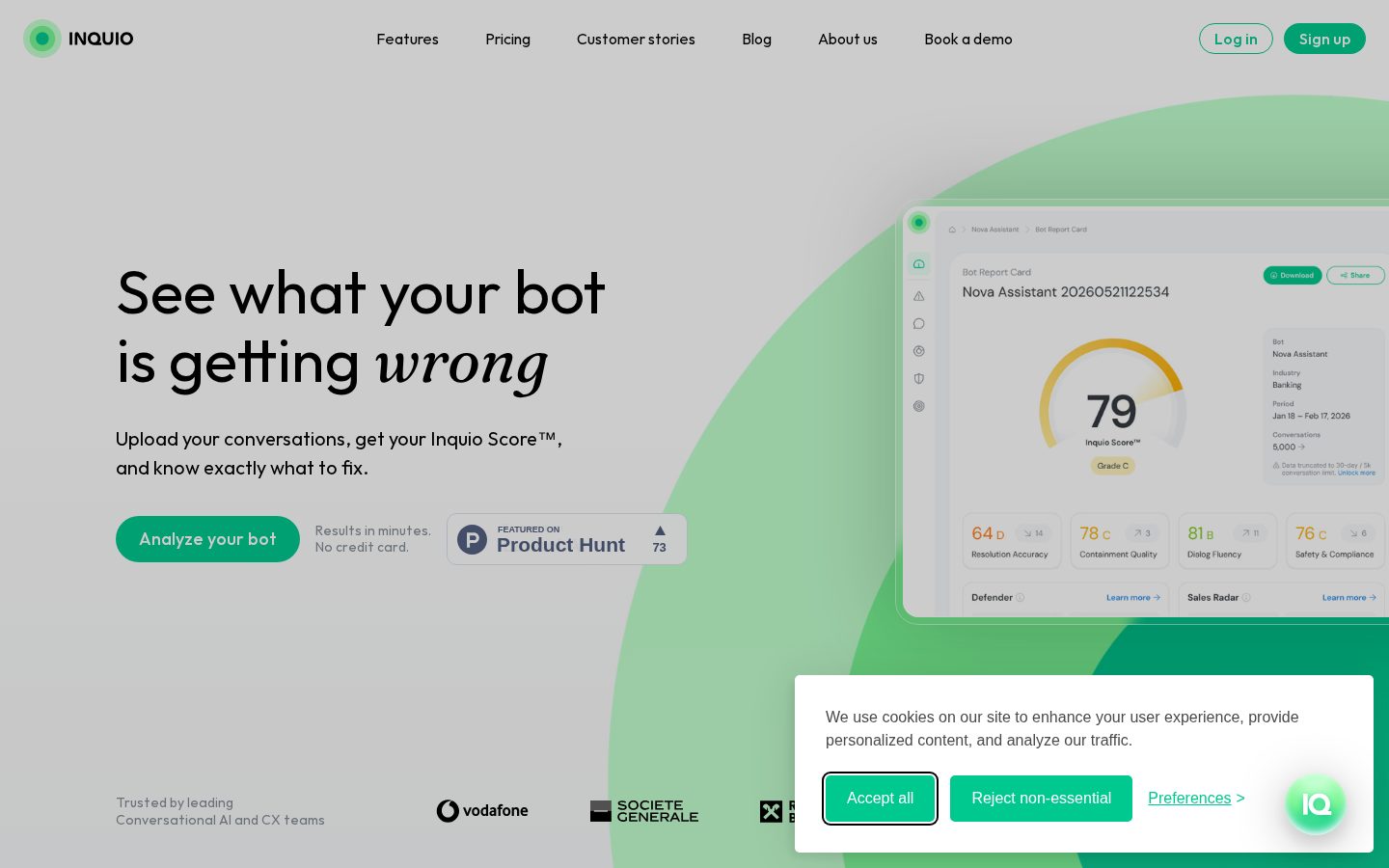Inquio Homepage