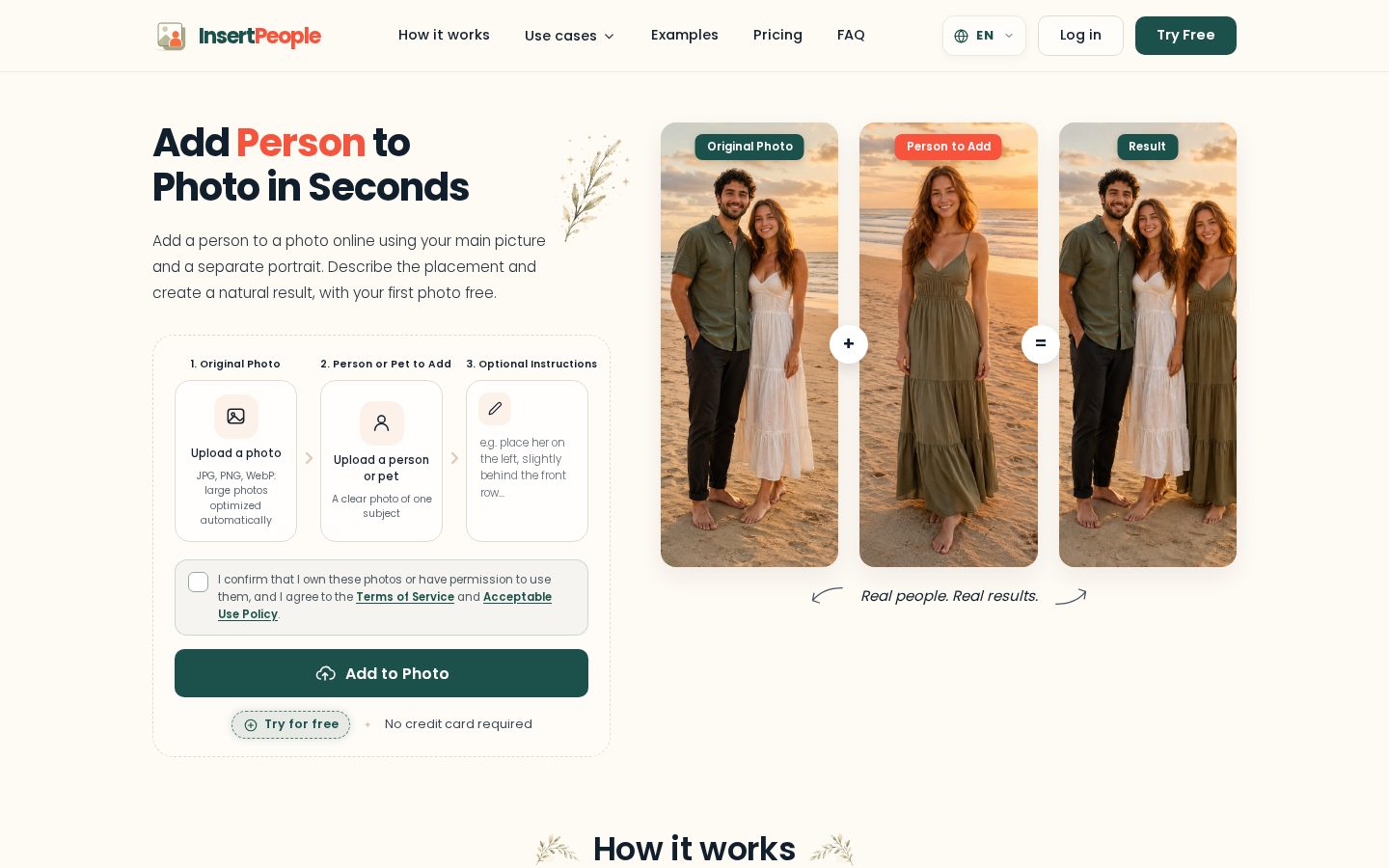 InsertPeople Homepage