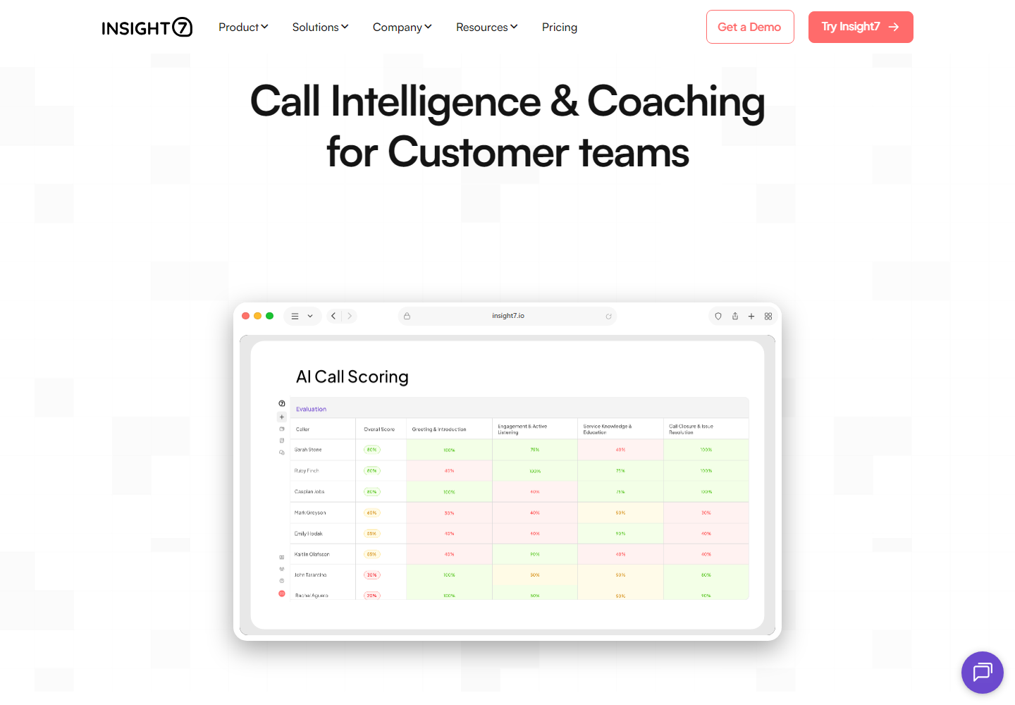Insight7 homepage