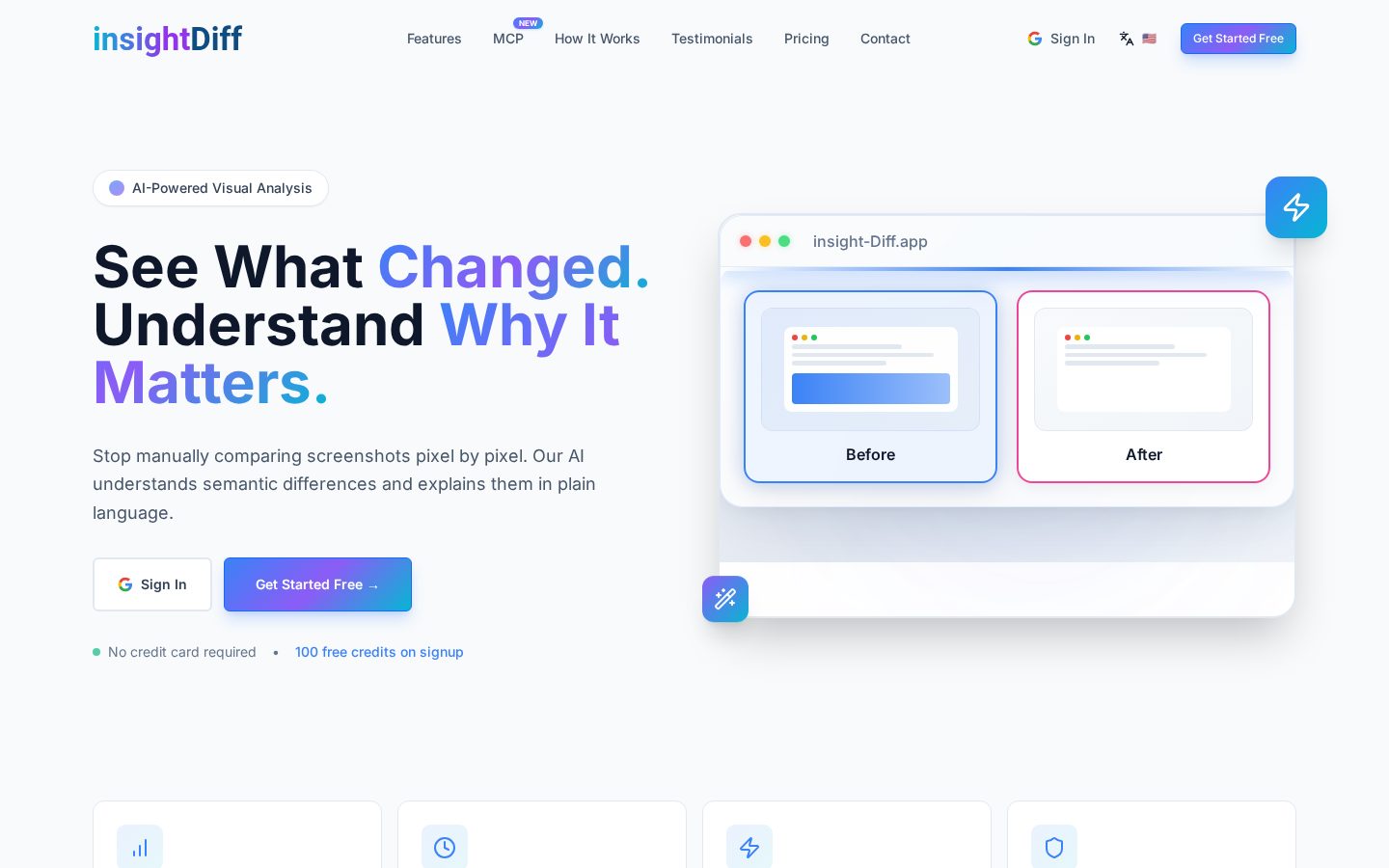 insightDiff Homepage