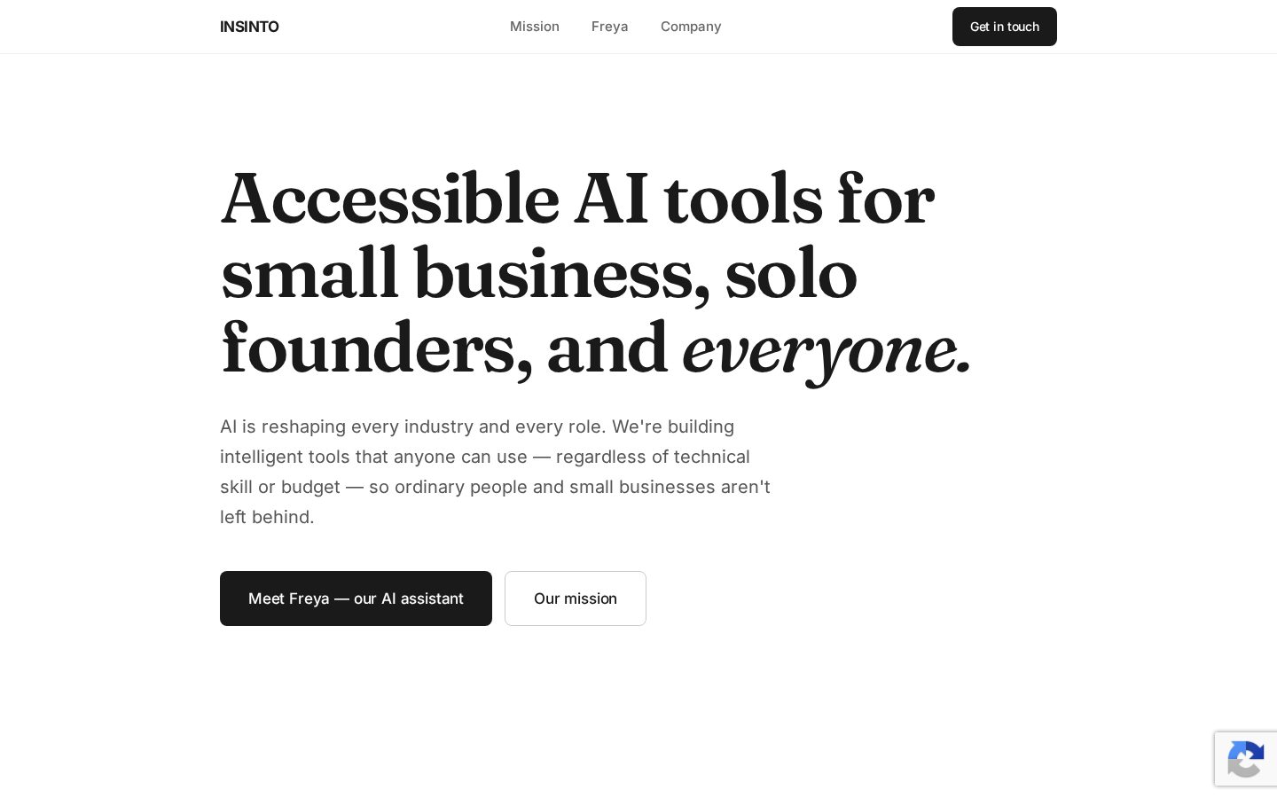 INSINTO Homepage