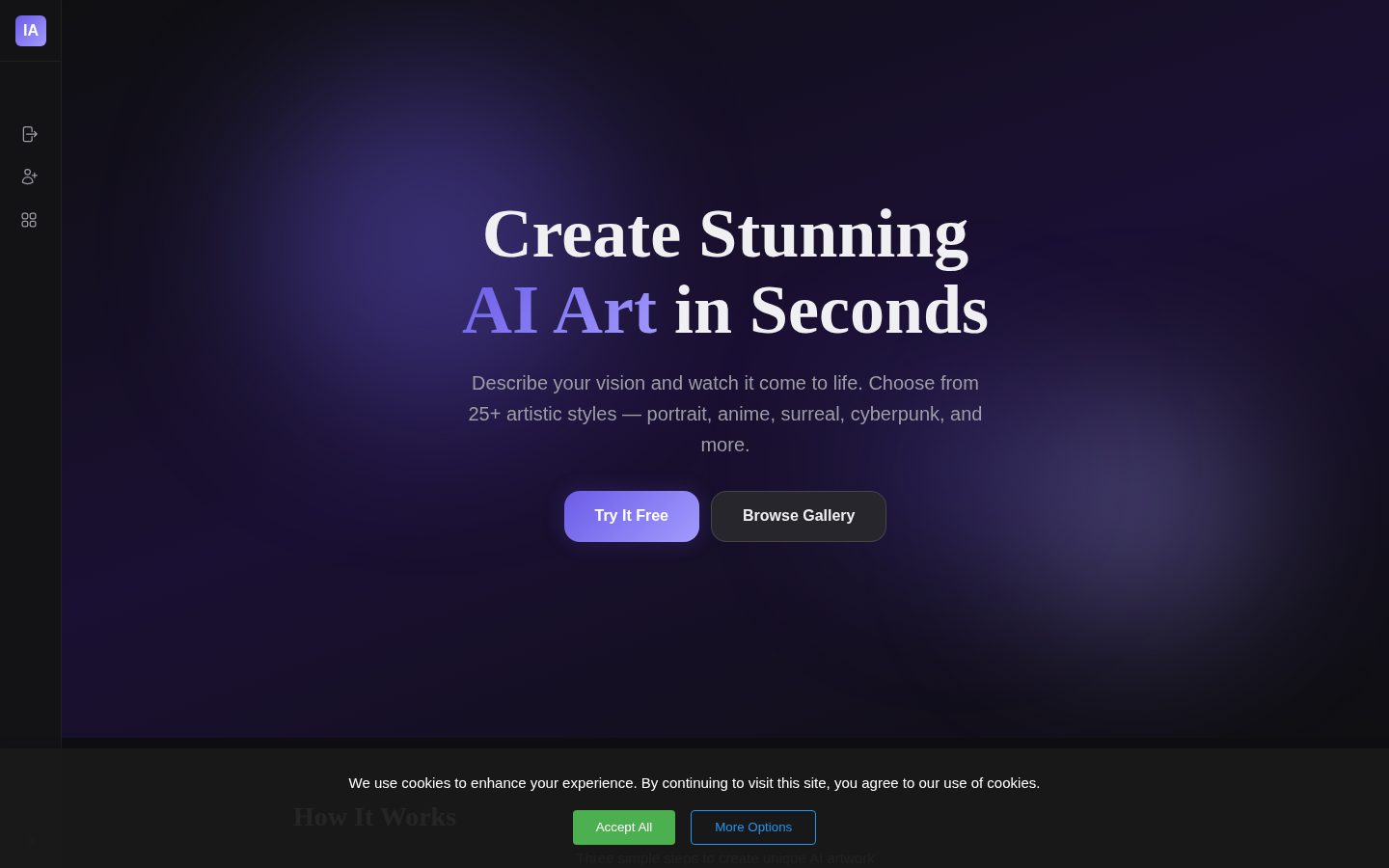 Instantart Homepage