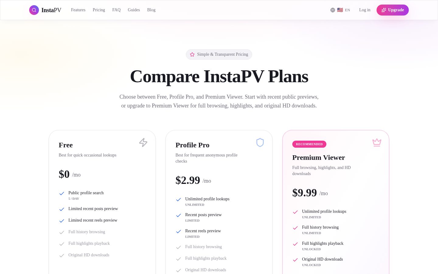 InstaPV Pricing