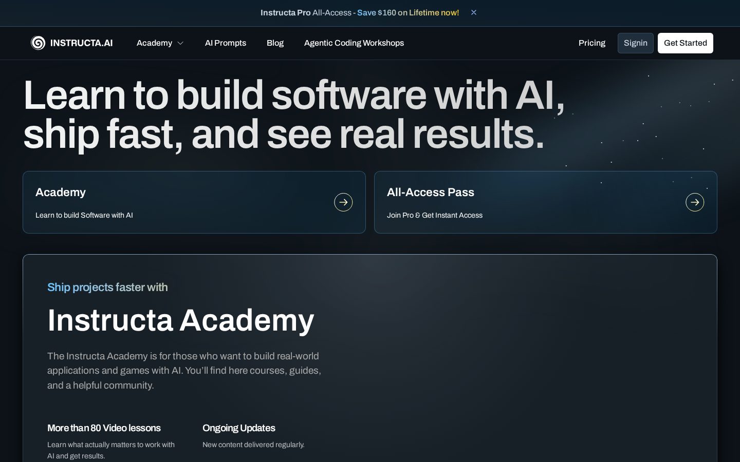 Instructa.ai Homepage