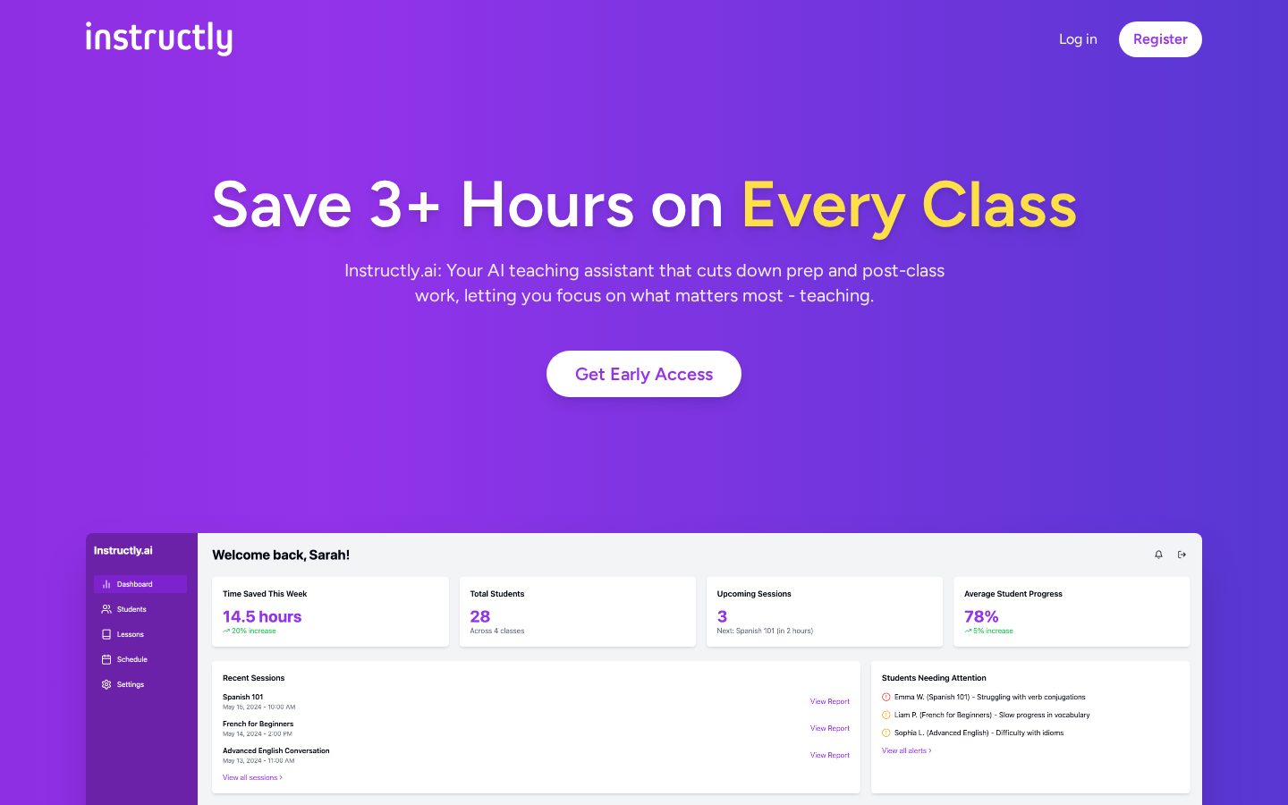 Instructly Homepage