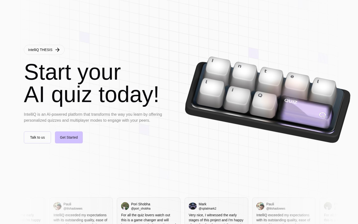 IntelliQ Homepage