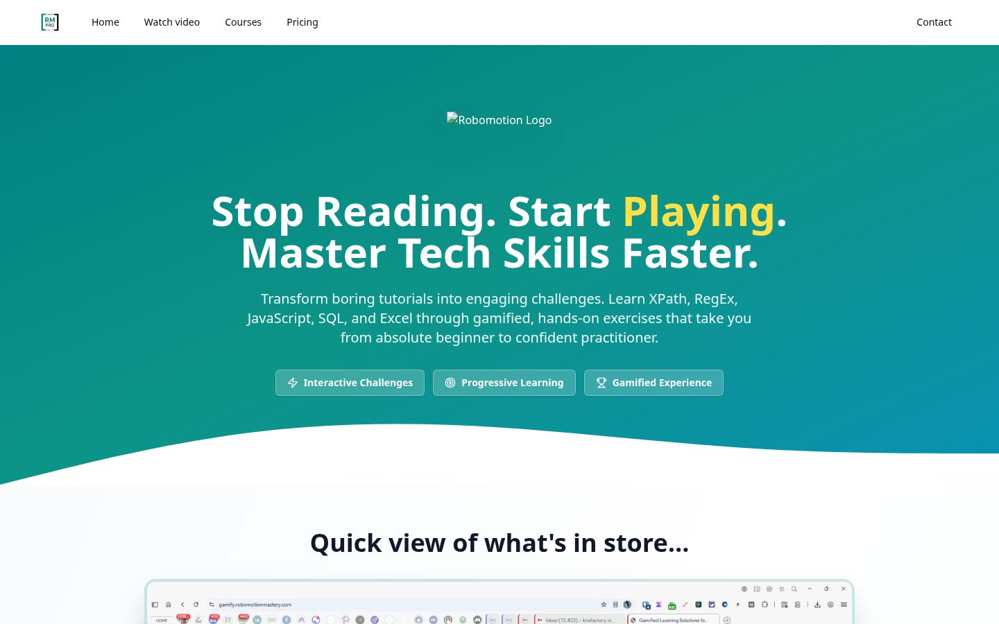 Interactive Learning Homepage