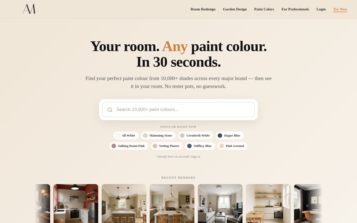 Interior Amore Homepage