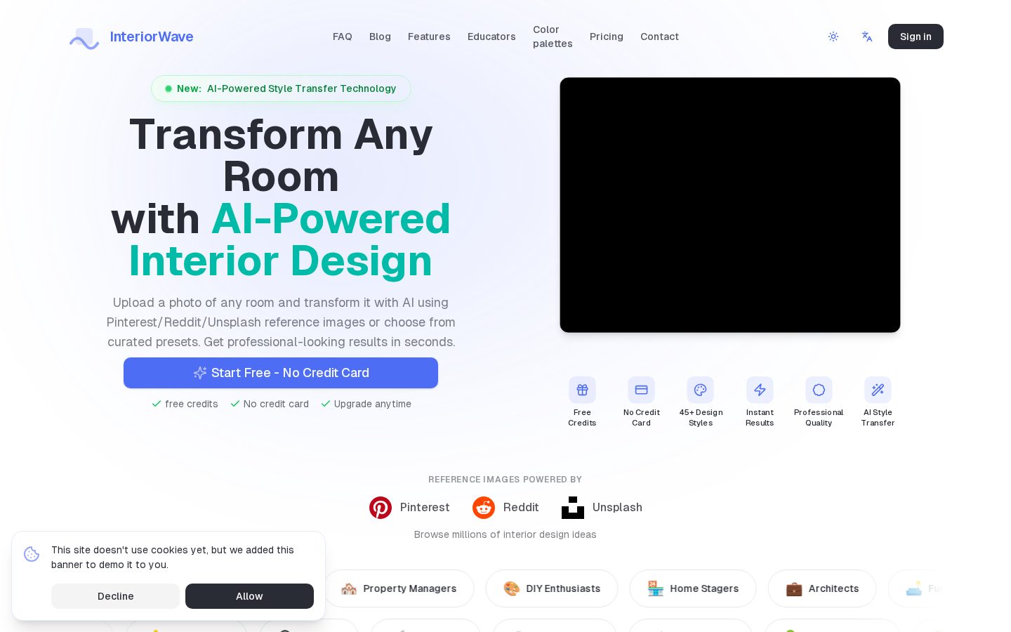 InteriorWave Homepage