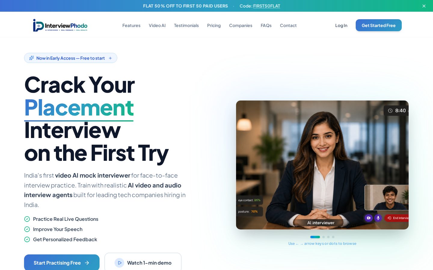 InterviewPhodo Homepage