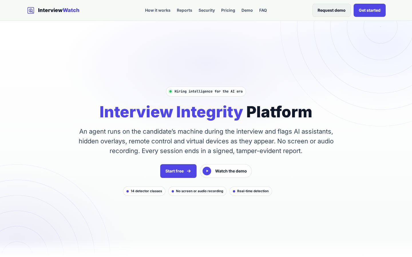 InterviewWatch Homepage