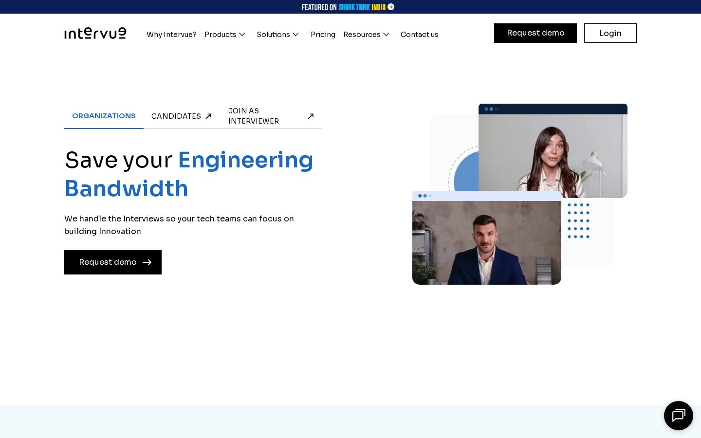 Intervue Homepage