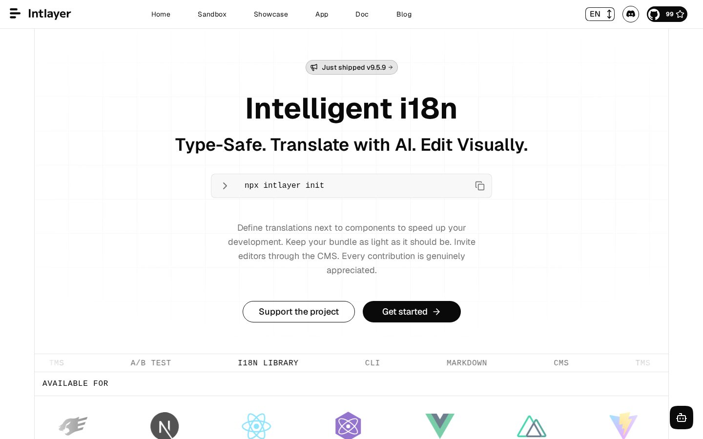 Intlayer Homepage