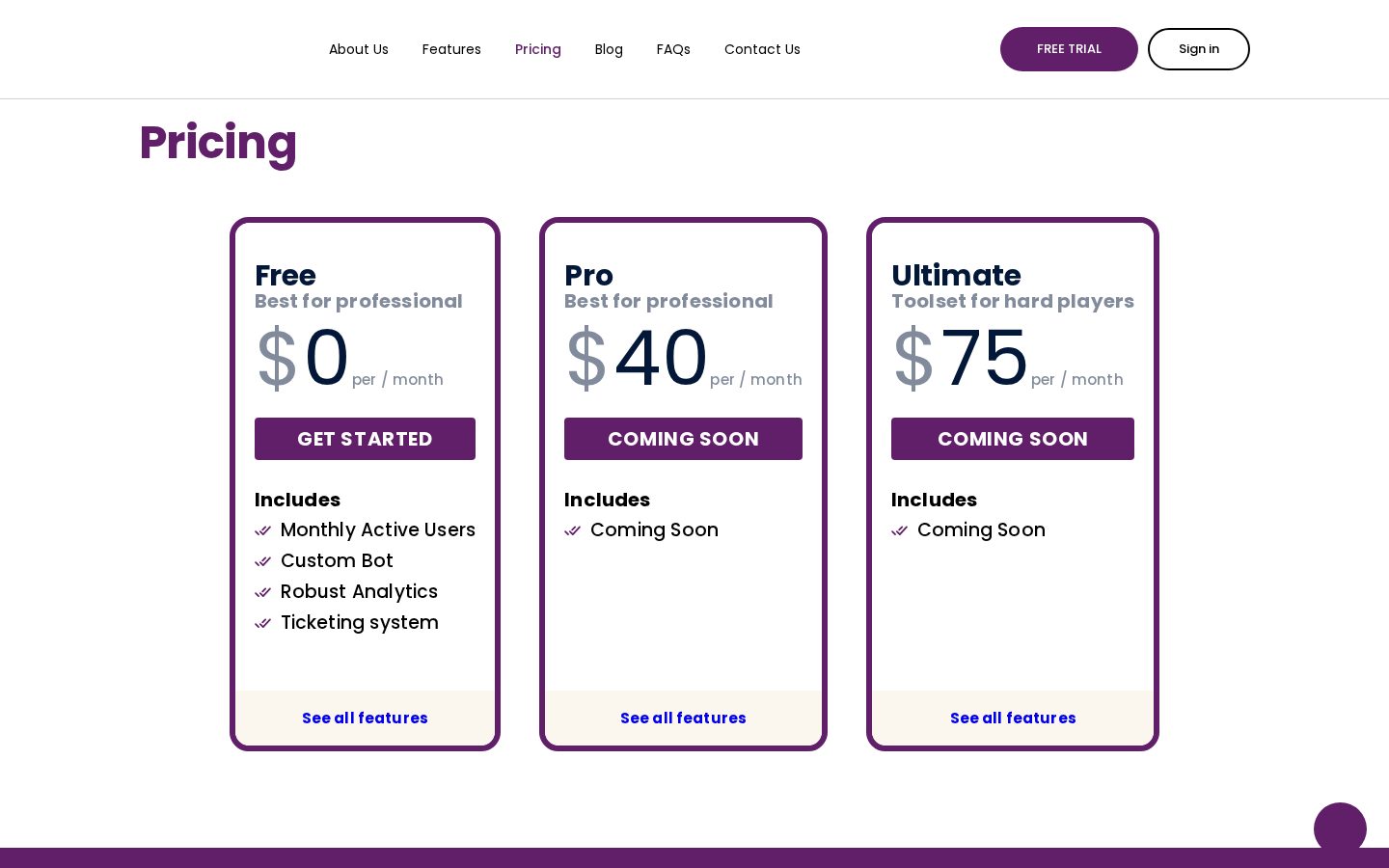 Invocom Pricing